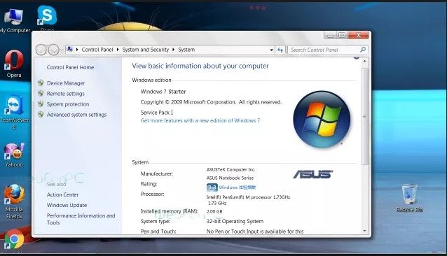 Windows 7 Starter Download Free Full Version ISO 32